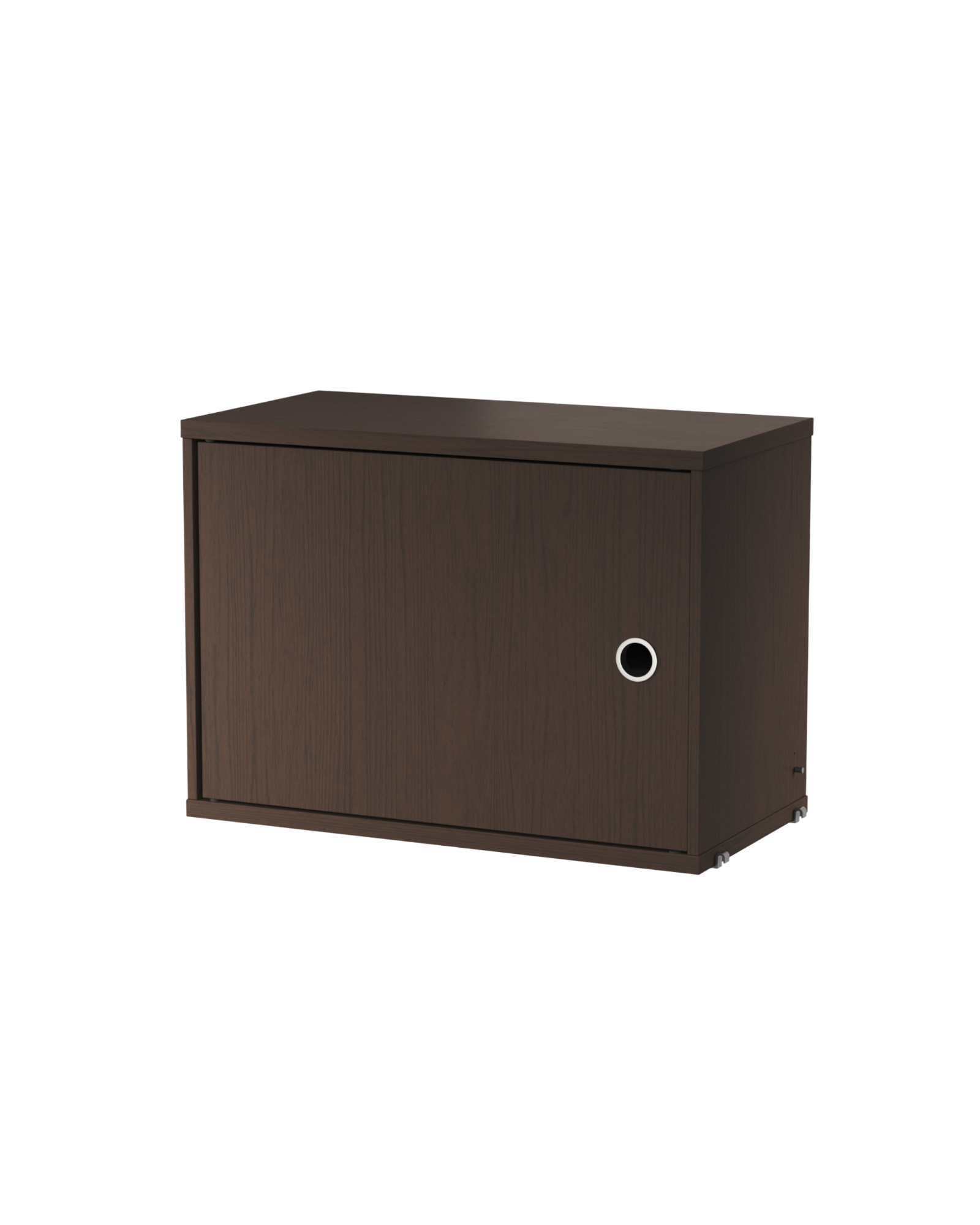 string system schrank mit schwingtür dark oak