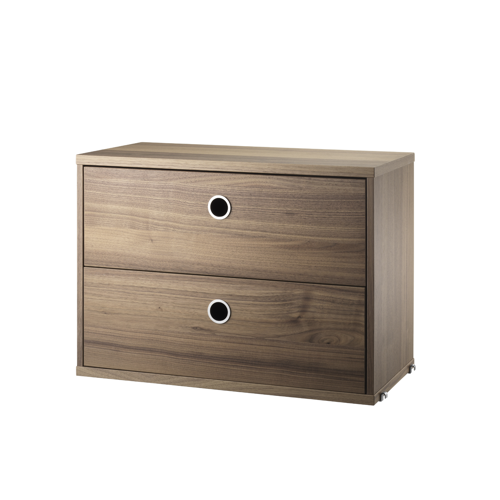 string system schrank mit schublade walnut 58/30