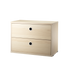 string system schrank mit schublade ash 58/30