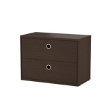 string system schrank mit schublade dark oak 58/30