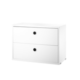 string system schrank mit schublade white 58/30