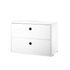 string system schrank mit schublade white 58/30