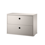 string system schrank mit schublade beige 58/30