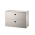 string system schrank mit schublade beige 58/30