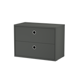 string system schrank mit schublade dark grey 58/30