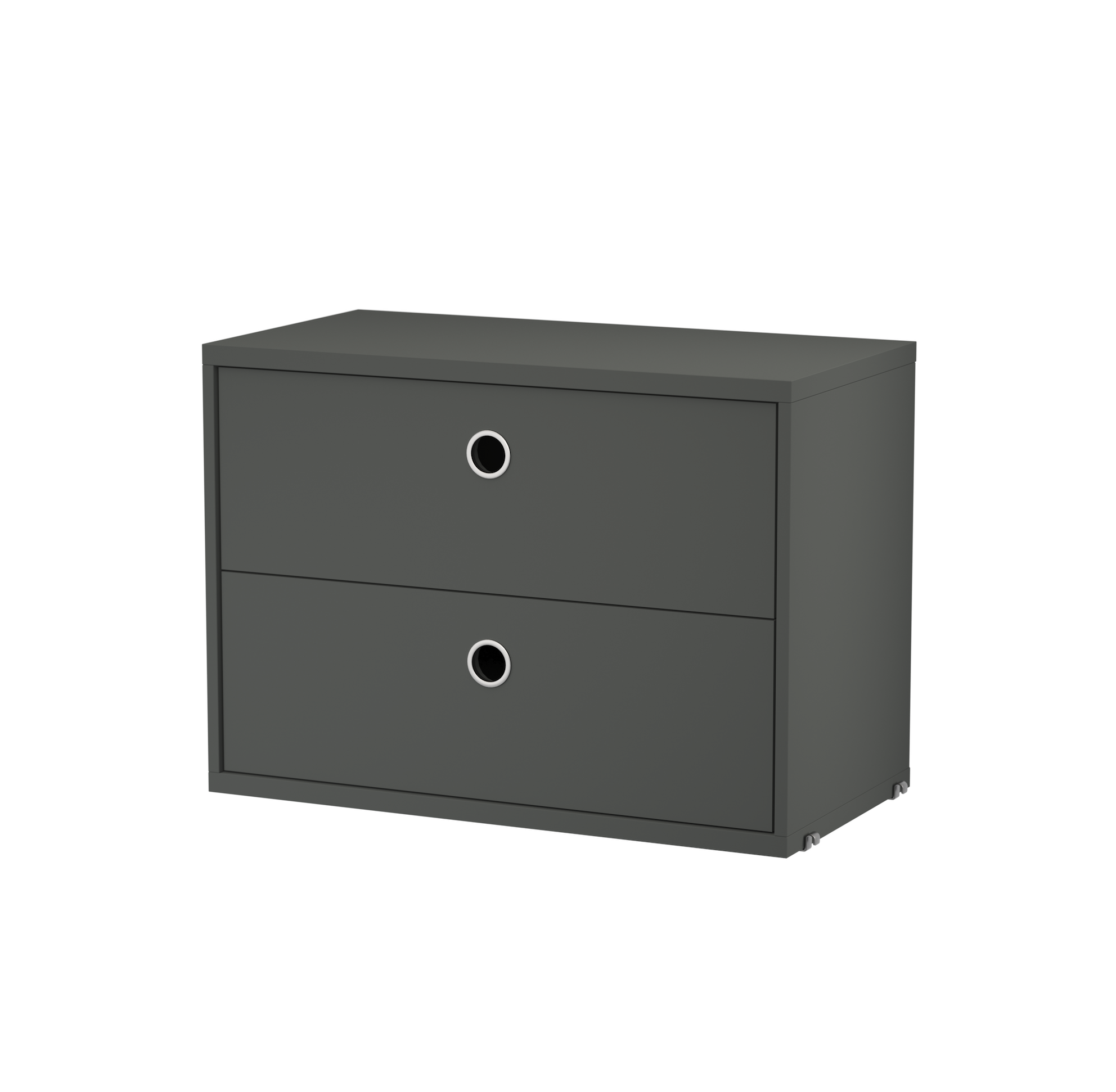 string system schrank mit schublade dark grey 58/30