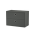 string system schrank mit schublade dark grey 58/30