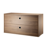 string system schrank mit schublade walnut 70/30