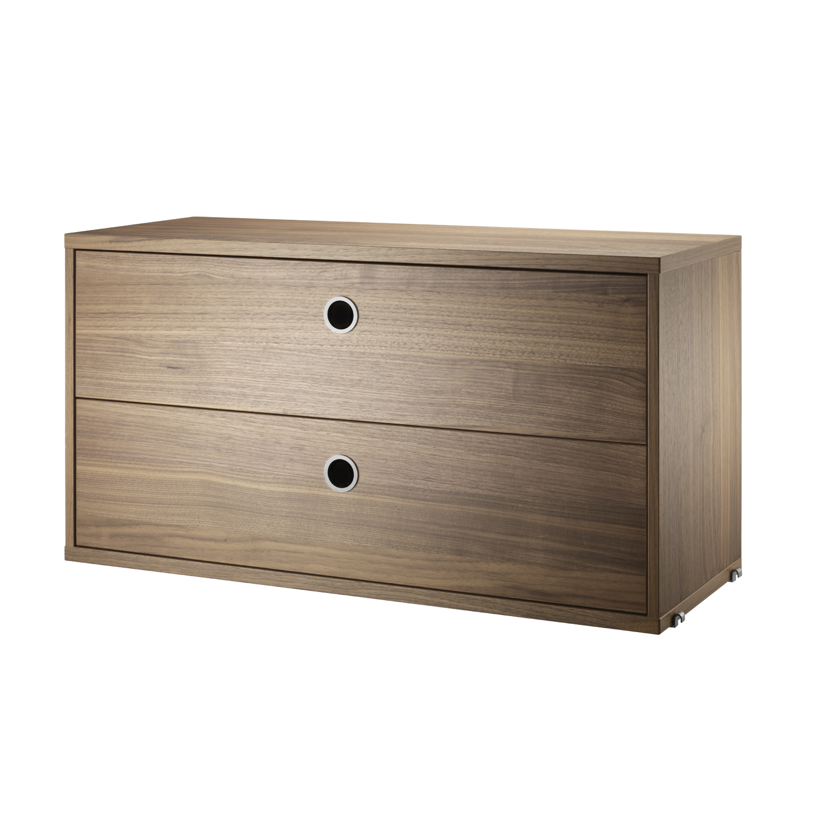 string system schrank mit schublade walnut 70/30