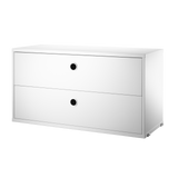 string system schrank mit schublade white 70/30