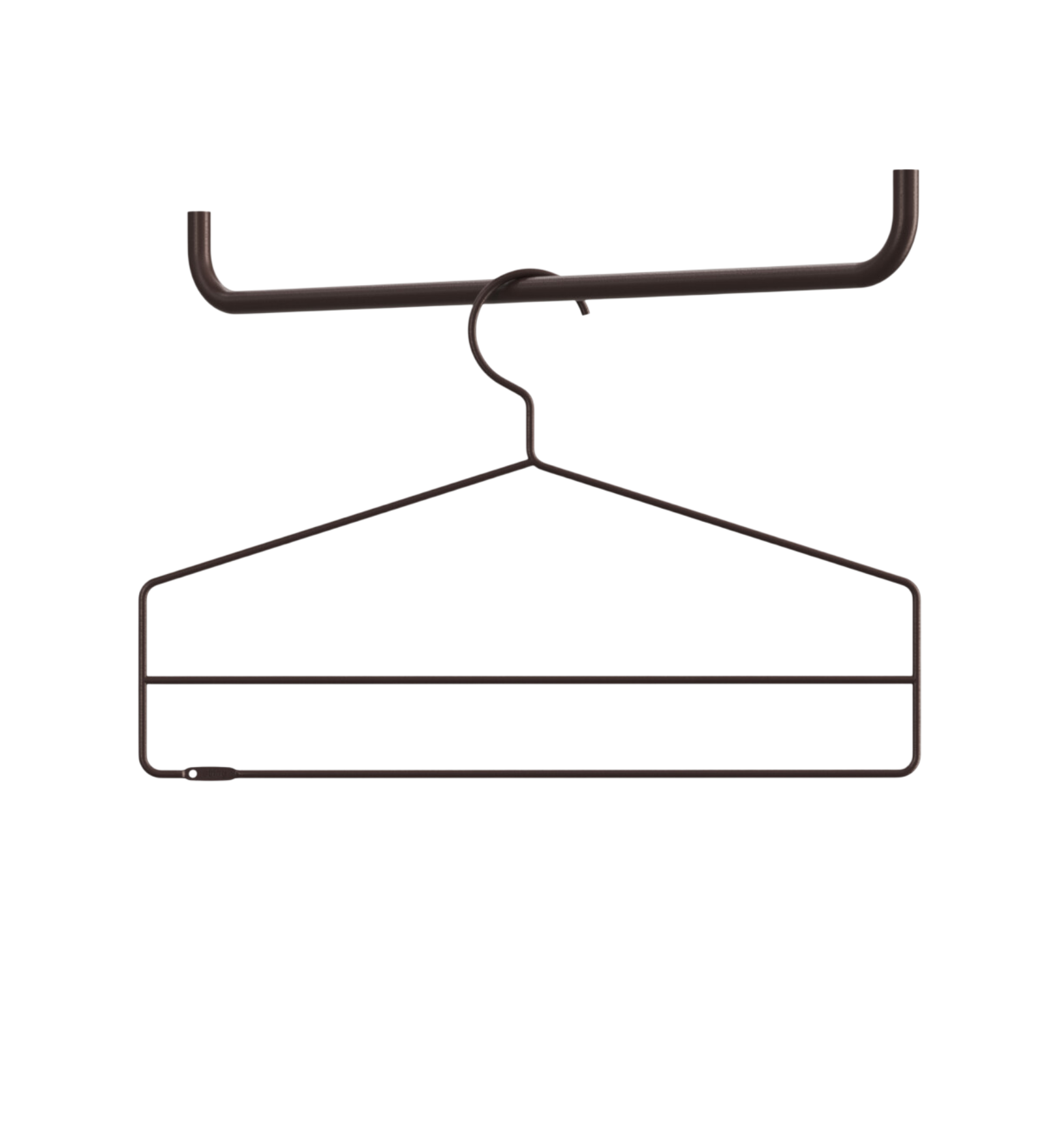 string system kleiderbügel dark brown