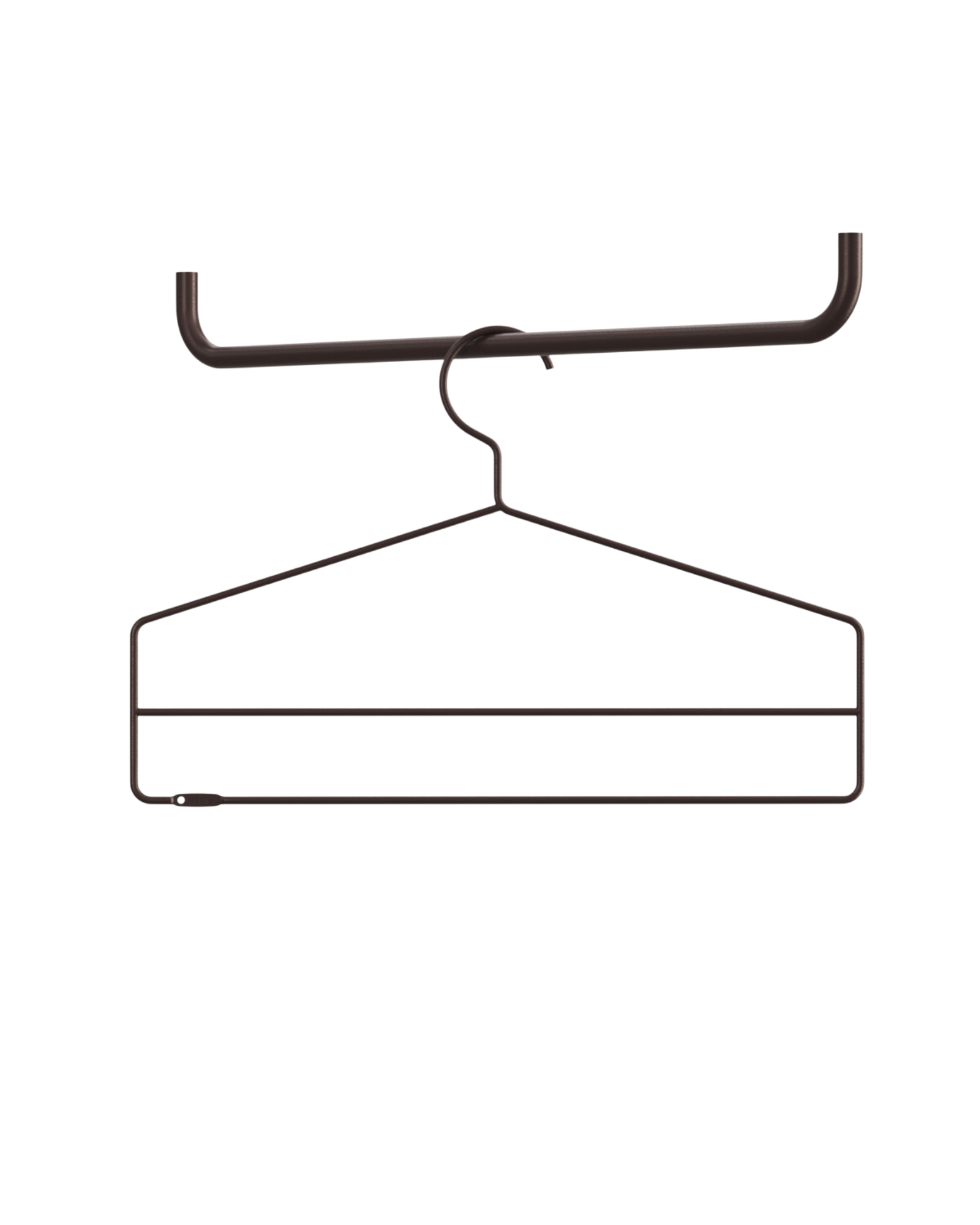 string system kleiderbügel dark brown