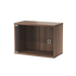 string system schrank mit schwingtür walnut