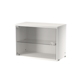 string system schrank mit glastür whtie