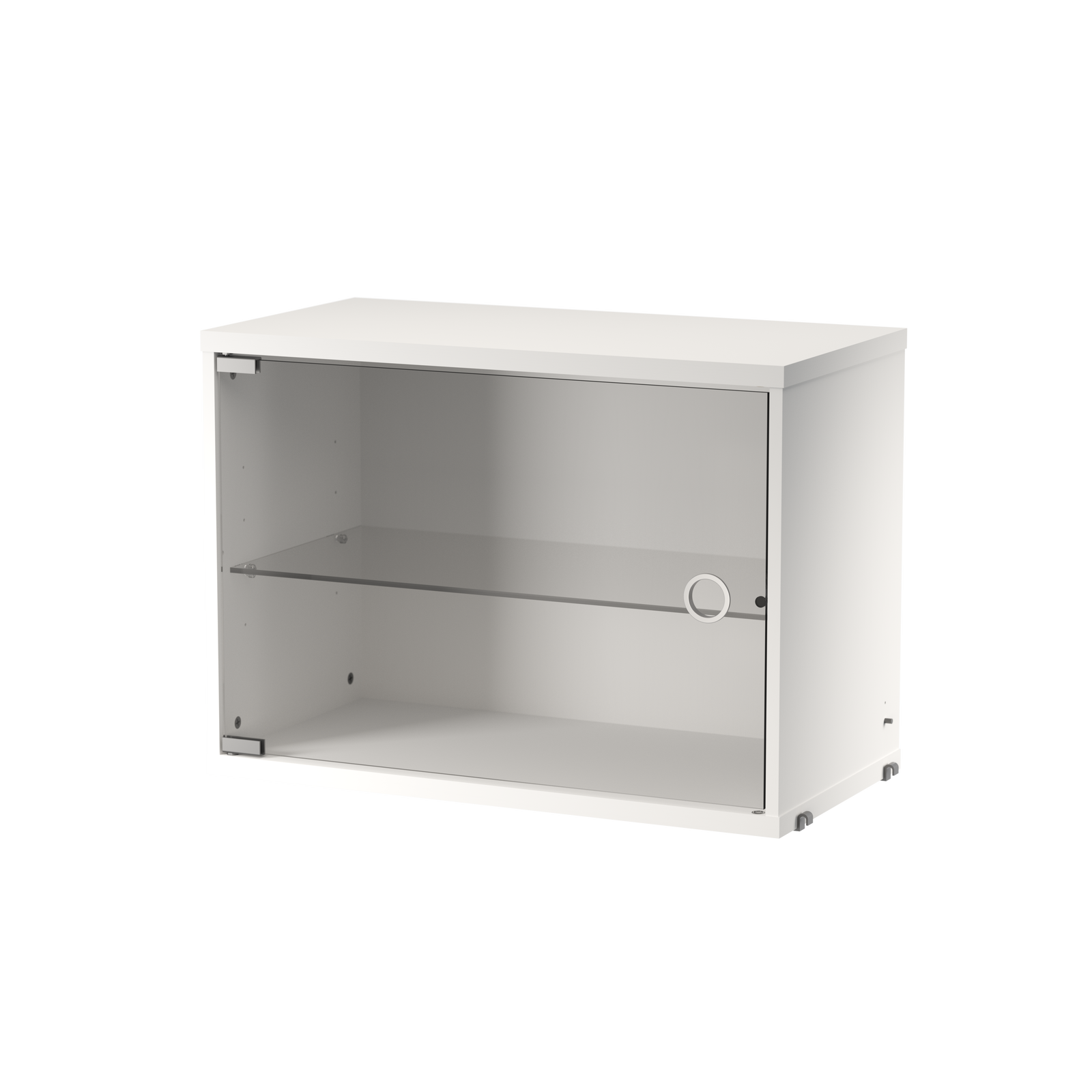 string system schrank mit glastür whtie