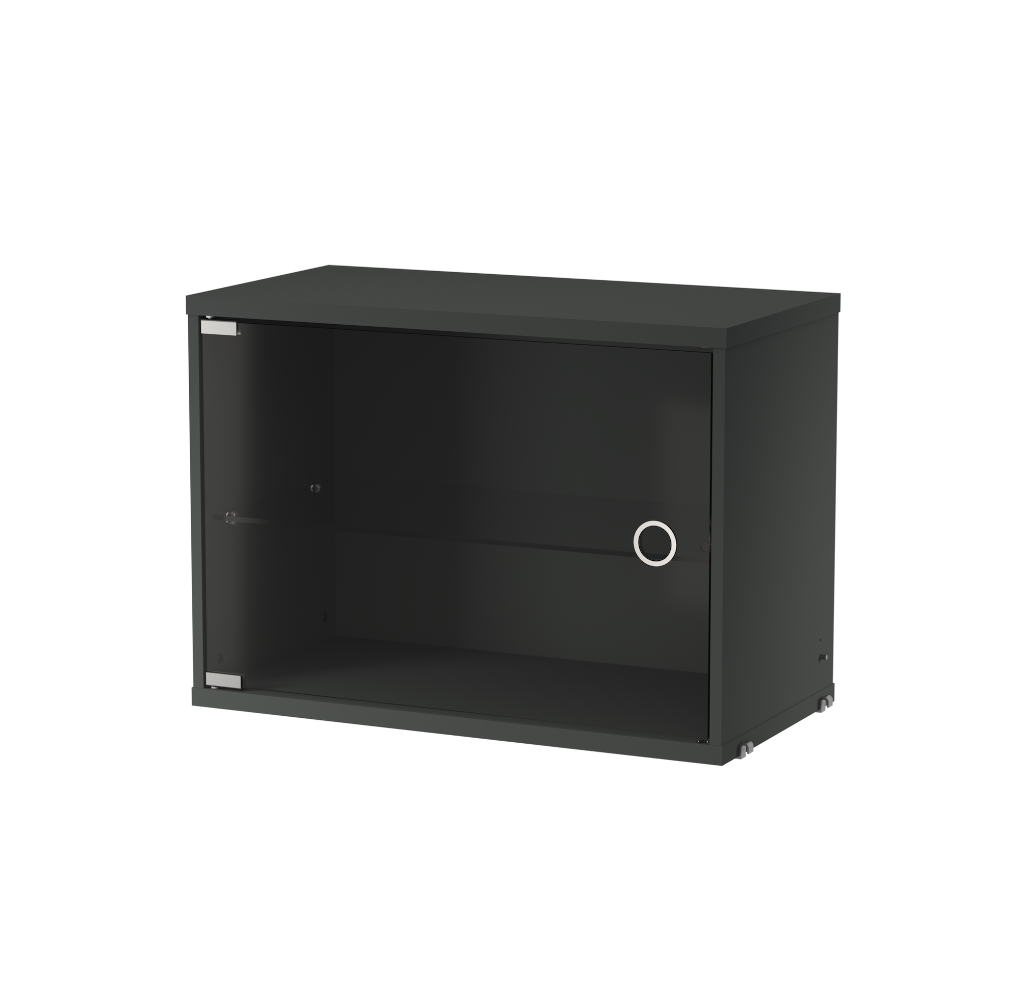 string system schrank mit schwingtür dark grey