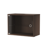 string system schrank mit schwingtür dark oak