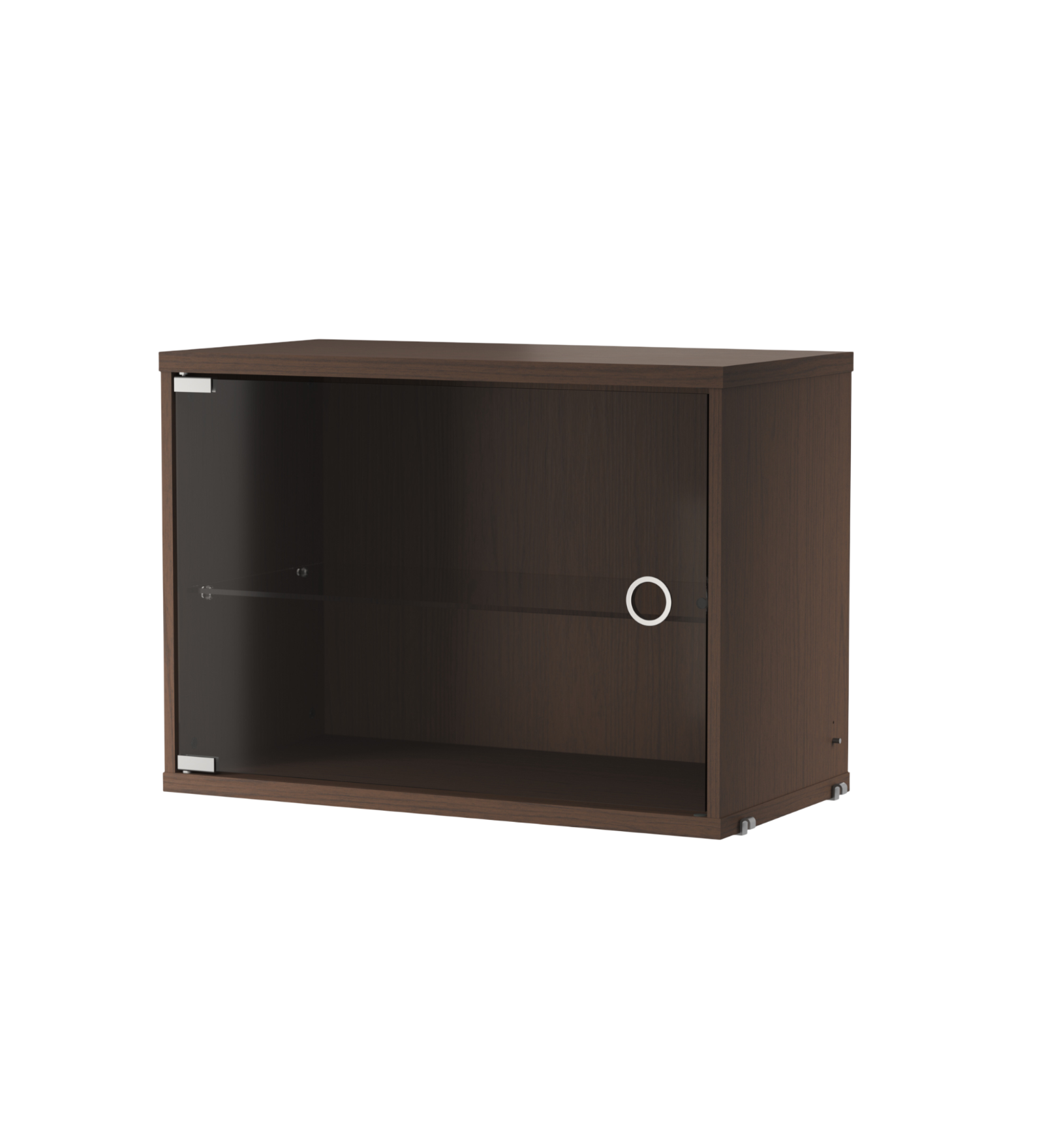 string system schrank mit schwingtür dark oak