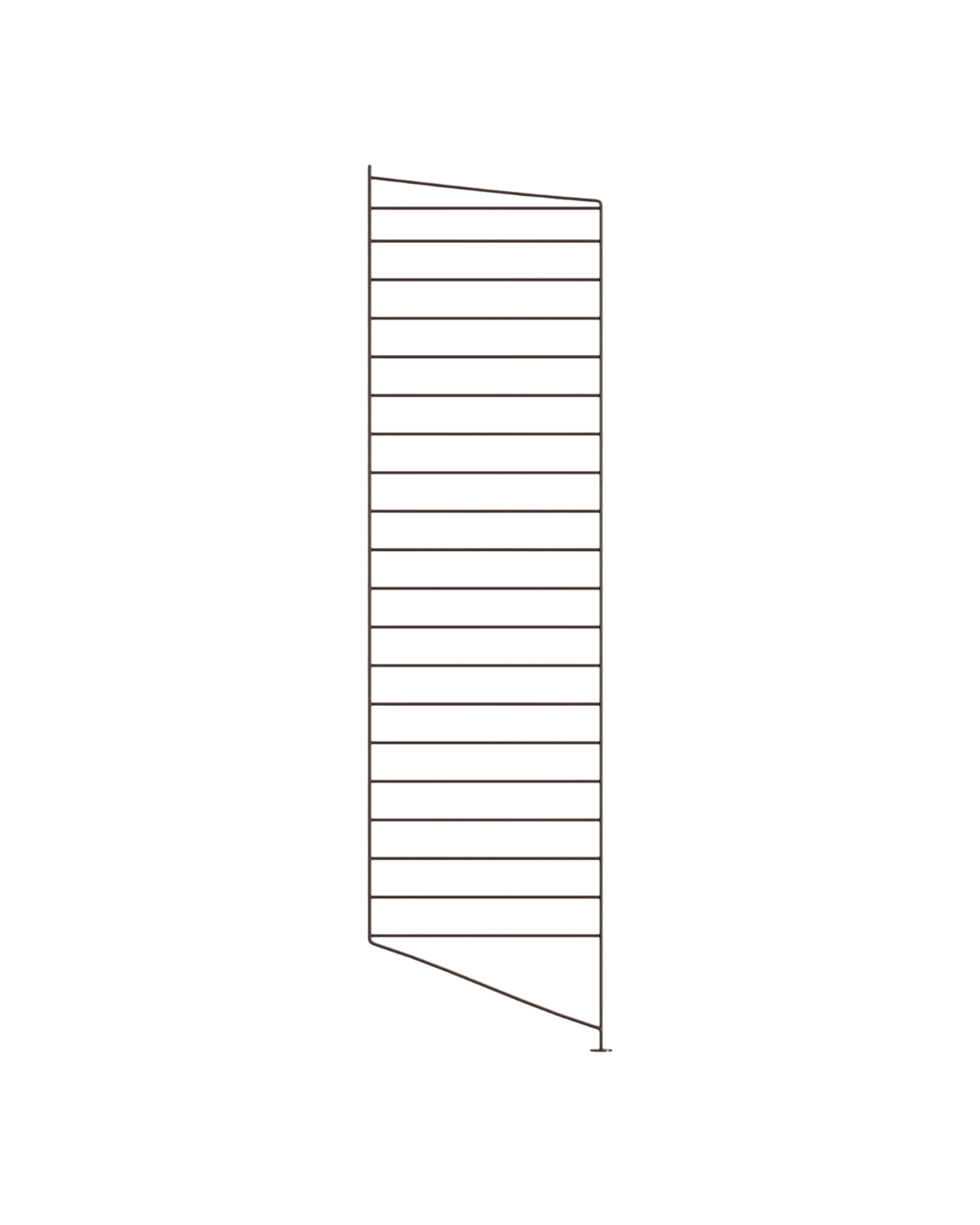 string system bodenleiter dark brown 115/30