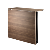 string system klapptisch walnut/black