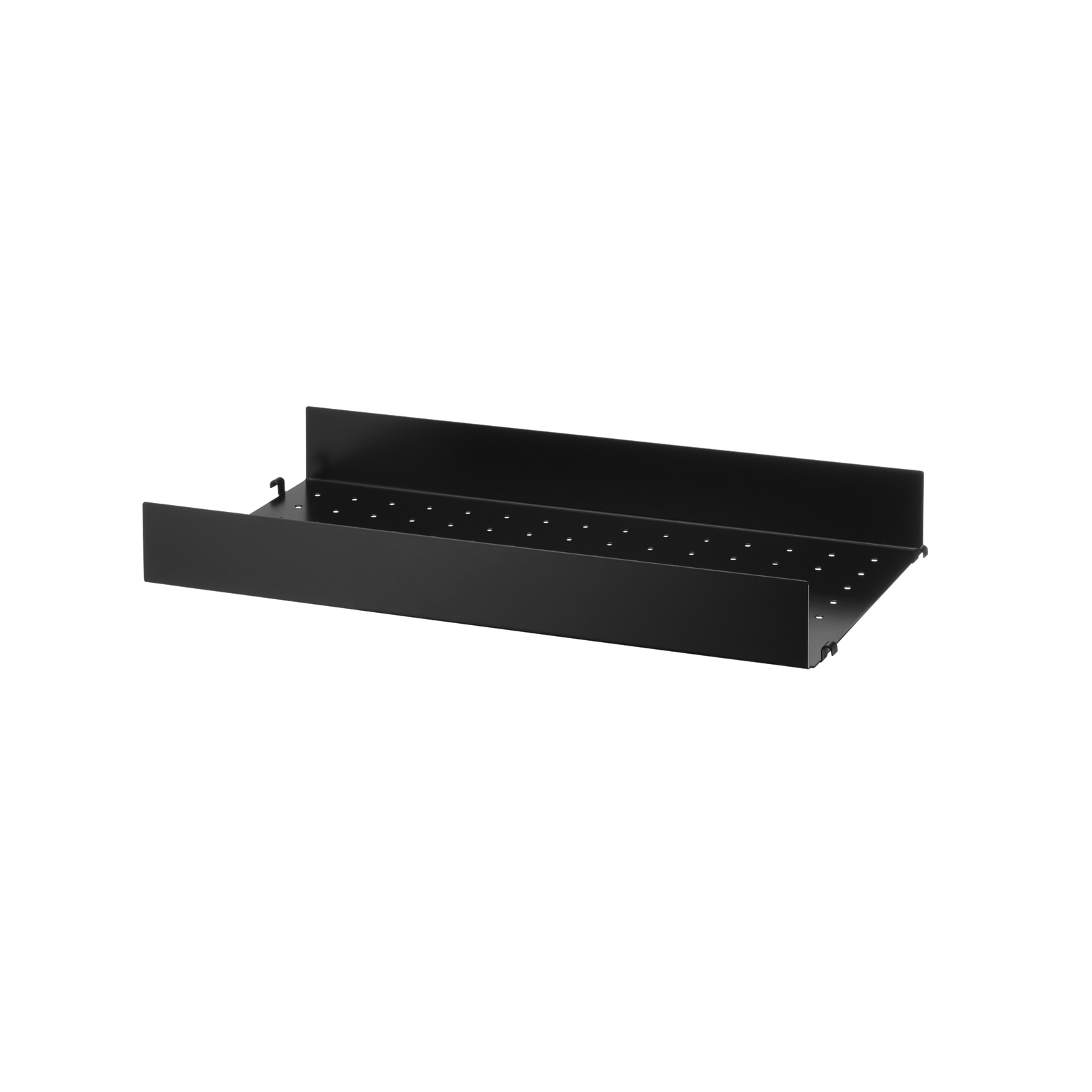 string system regalboden black metall hohe kante 58/30