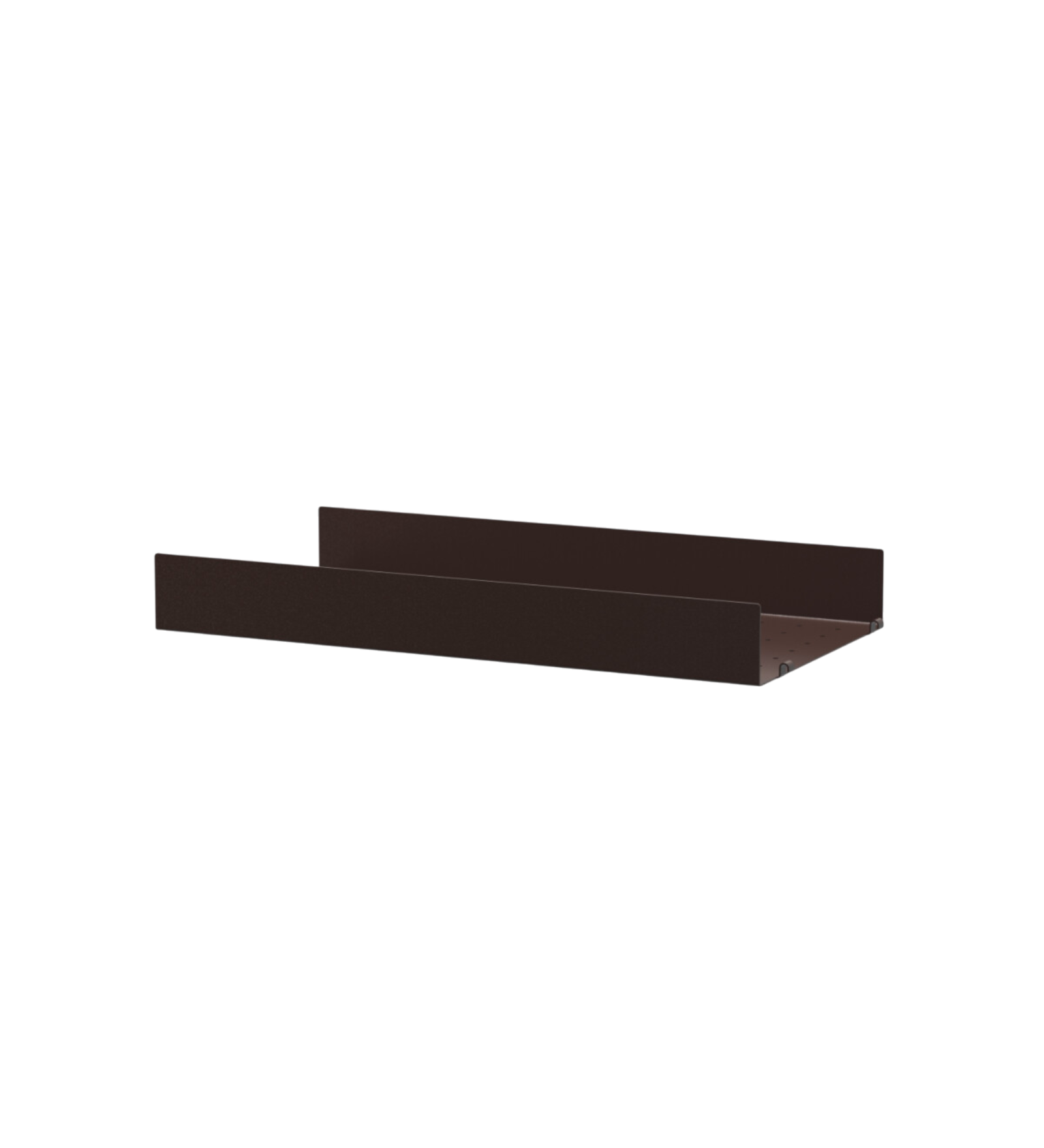 string system regalboden metall dark brown hohe kante 58/30