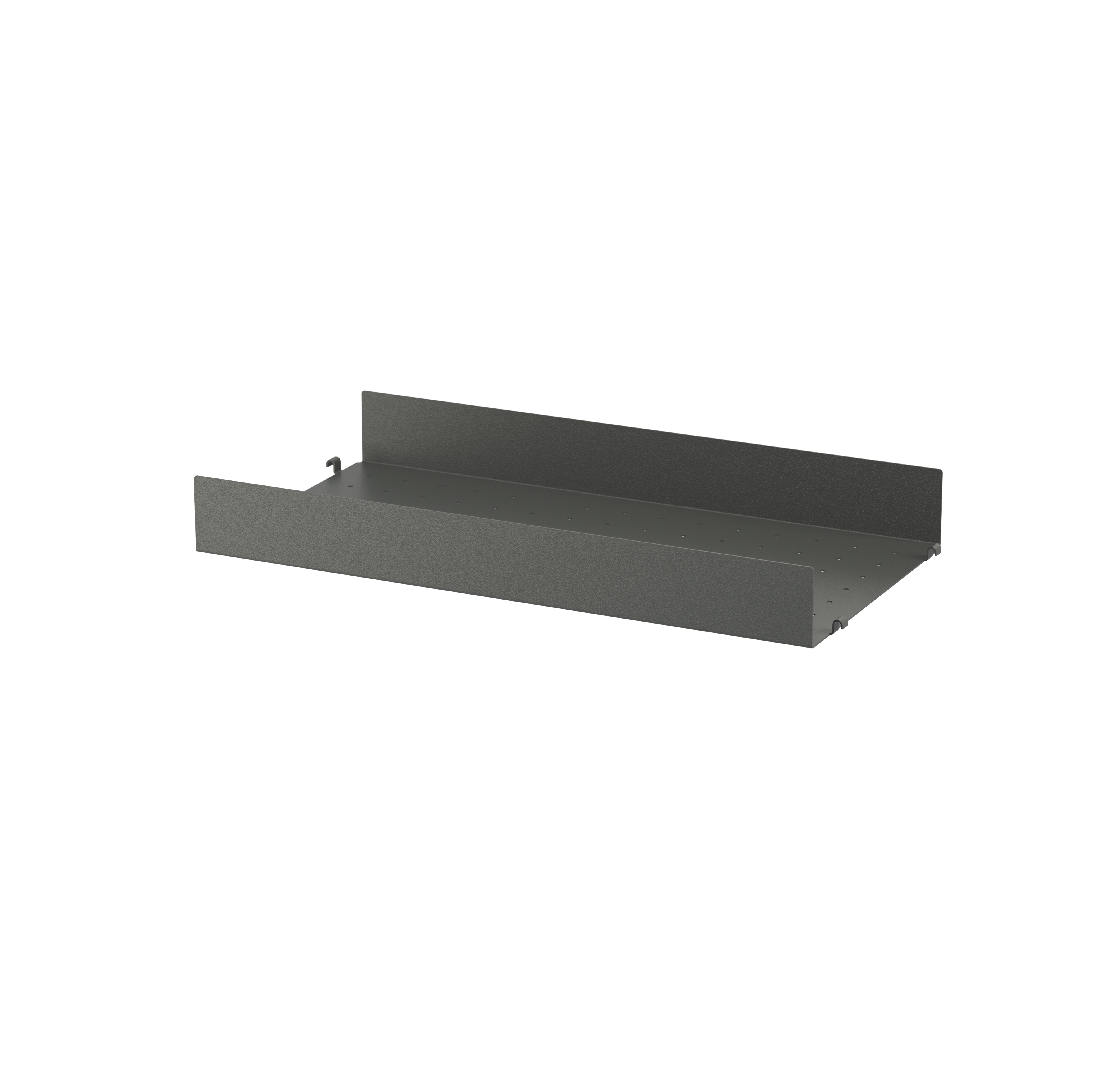string system regalboden metall dark grey hohe kante 58/30