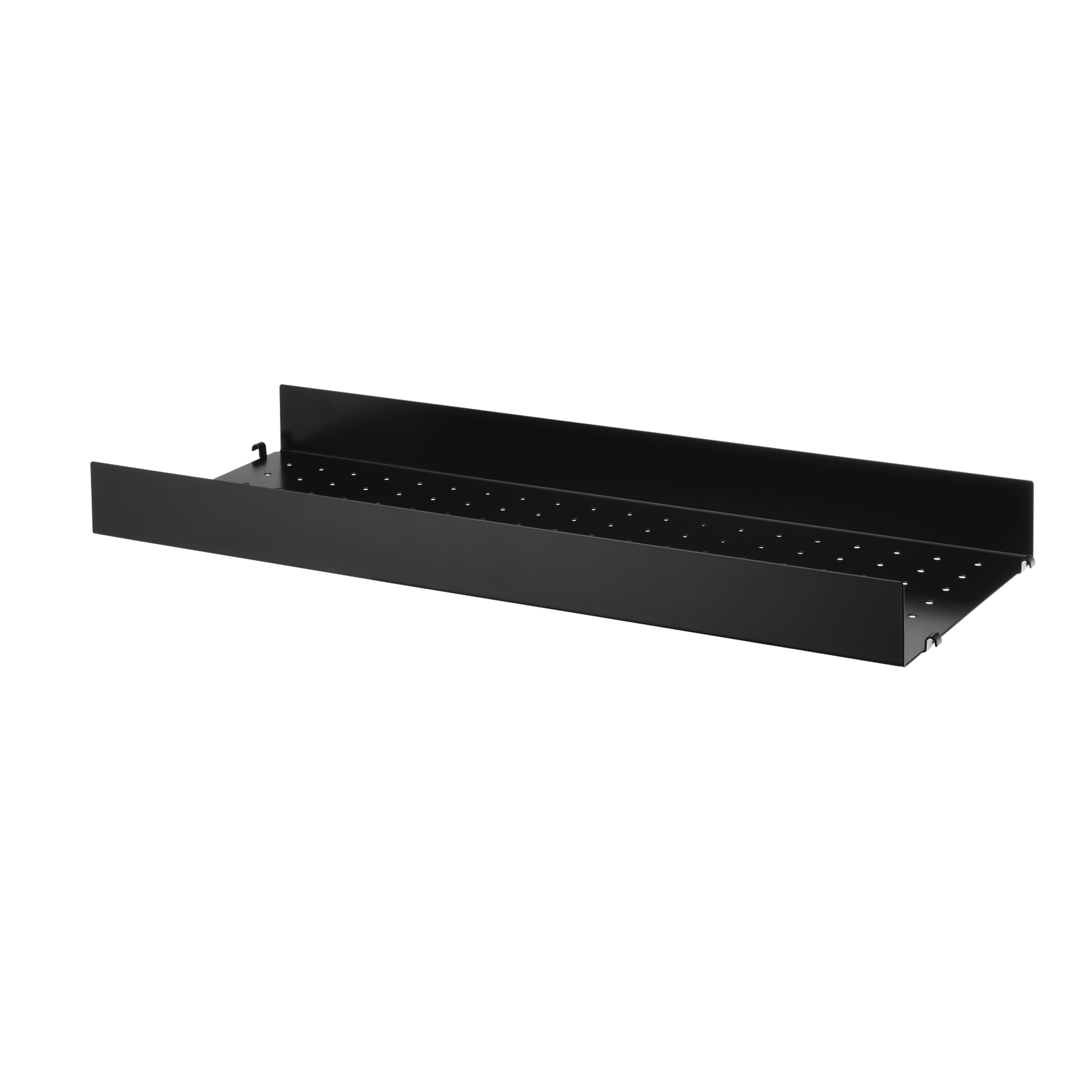 string system regalboden black metall hohe kante 78/30