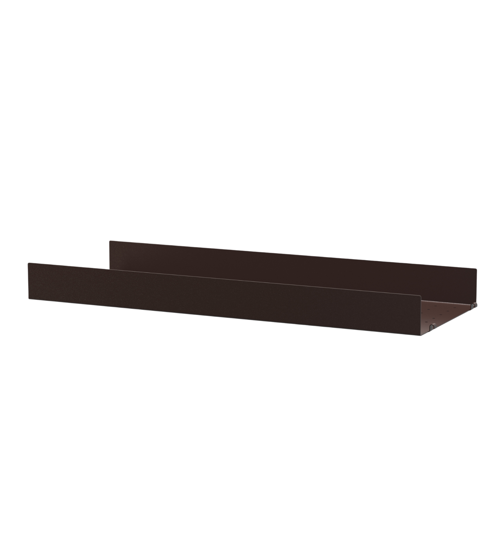 string system regalboden dark brown metall hohe kante 78/30