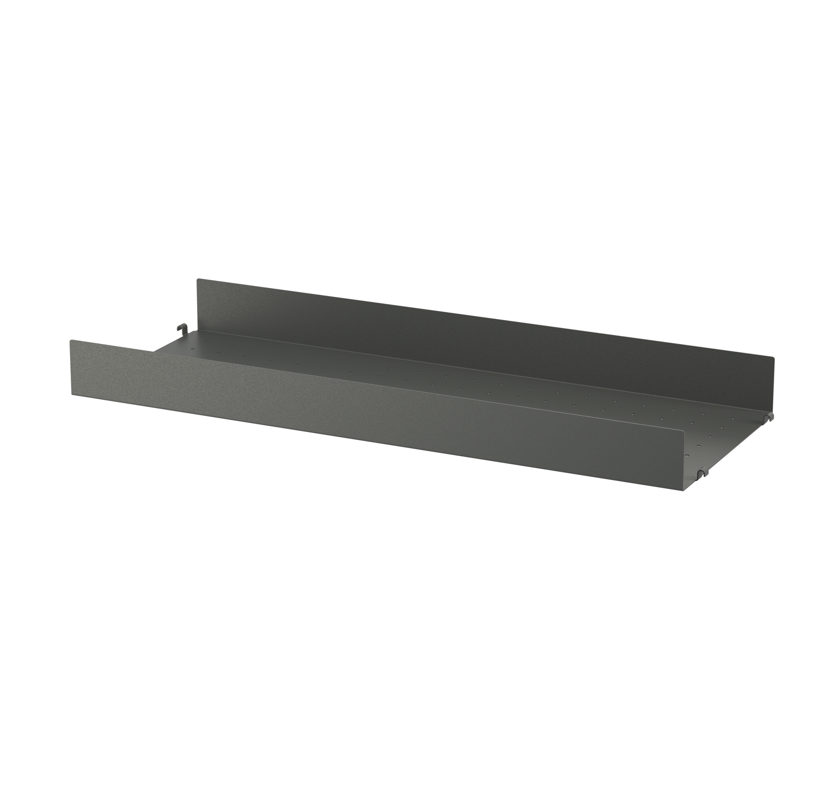 string system regalboden dark grey metall hohe kante 78/30