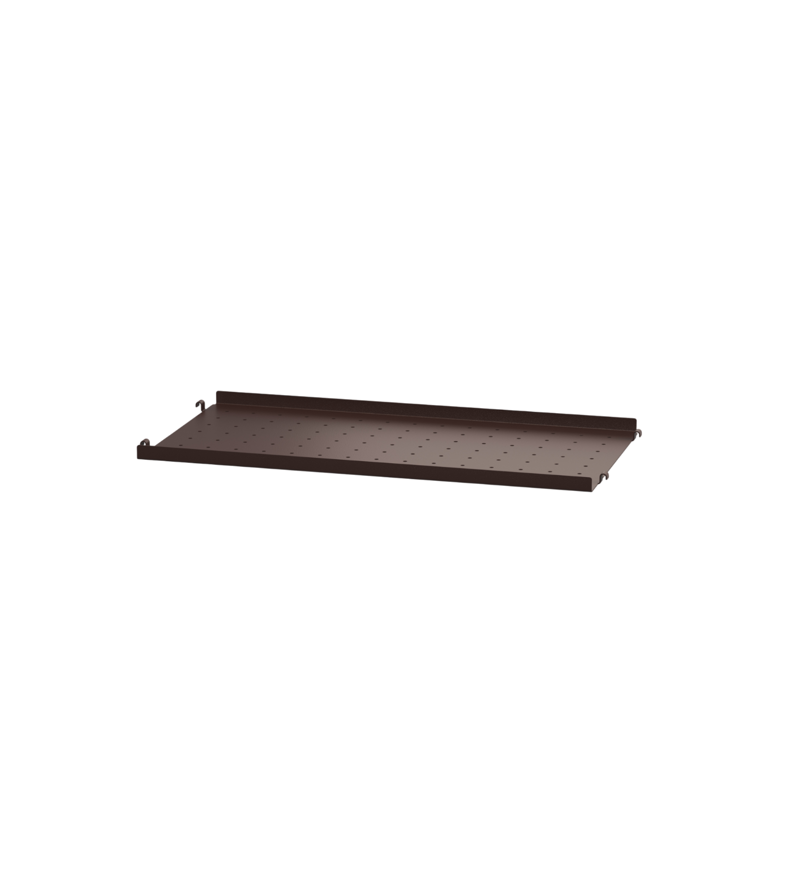 string system regalboden metall dark brown niedrige kante 58/20
