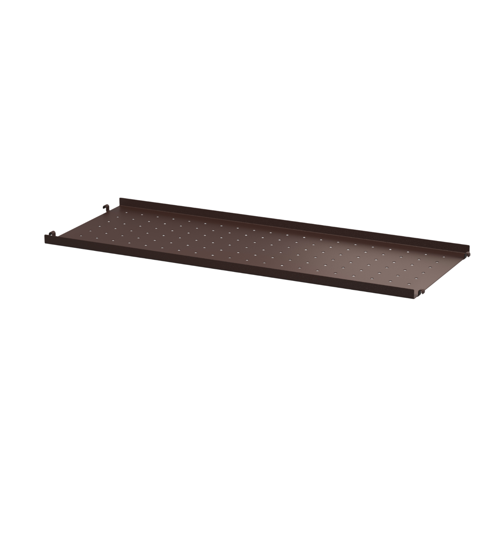 string system regalboden metall dark brown niedrige kante 78/30