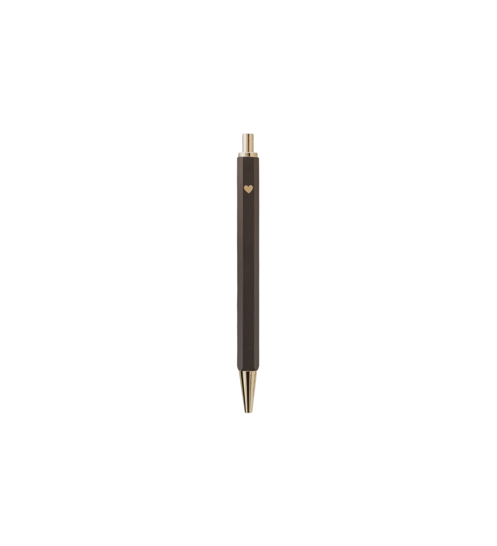 pen - heart brown